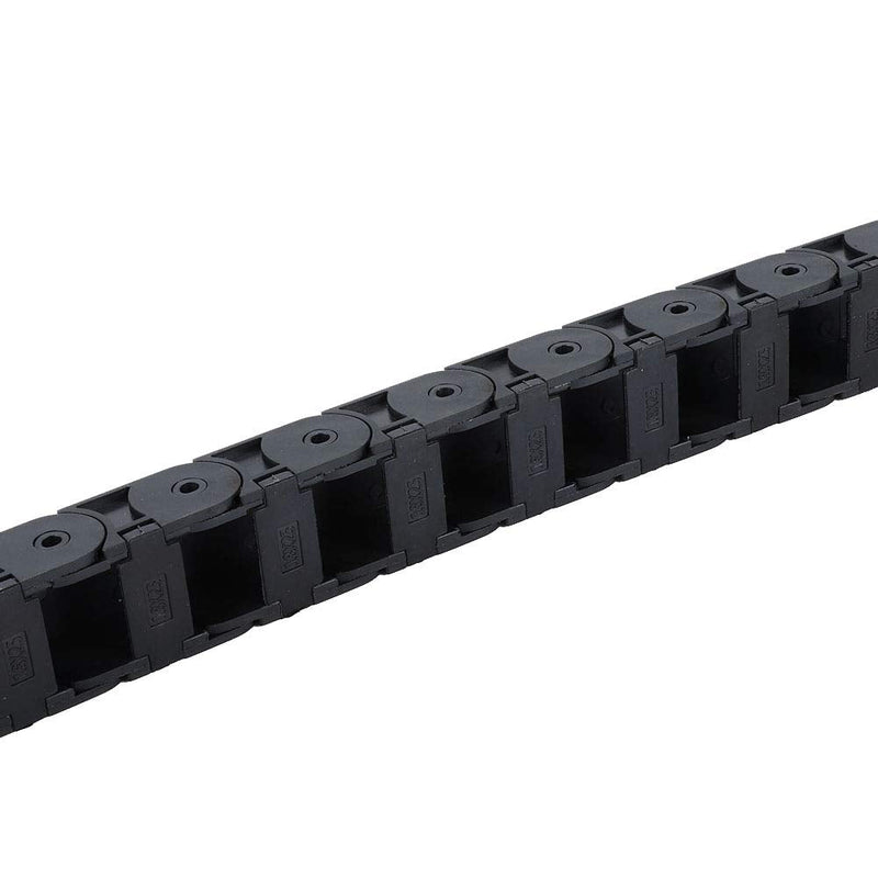 [Australia - AusPower] - R38 18x25mm Black Nylon Cable Drag Chain Wire Carrier Drag Chain Bridge Type Open Cable 1M Length 3D Printer for CNC Machine,Energy Chain 