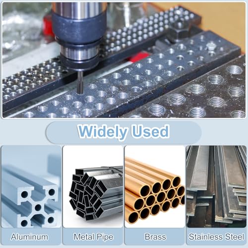 QUARKZMAN Straight Groove Screw Taps 1/2-20 UNF 2B Thread HSS6542 Black Nitride Coated Machine Thread Cutting Tools | Nitride-coated, machine thread cutting taps, thread cutting tools
