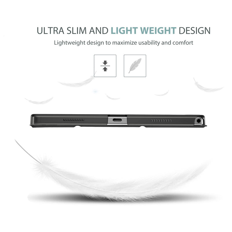 [Australia - AusPower] - Smart Case for Galaxy Tab A8 10.5, Slim Stand Hard Back Shell Protective Smart Cover Case for Galaxy Tab A8 10.5 Inch 2022 SM-X200 X205 X207 -Black Black 