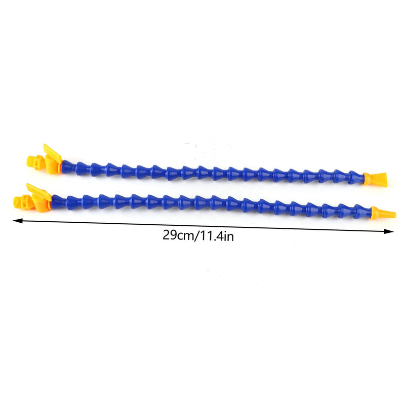 [Australia - AusPower] - Coolant Hose, 12 Pieces Coolant Pipe Plastic Flexible Water Oil Coolant Pipe Hose Flat and Round Nozzle Water and Oil Coolant Hose Thread Durite and Hose Coolant 