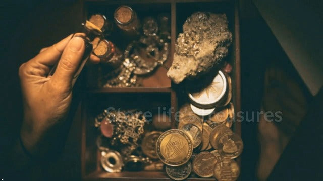 Handmade Wooden Jewelry & Keepsake Box, Decorative Storage Box, 8 x 6 Inch Antique Finish