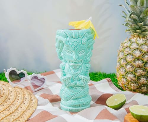 Geeki Tikis Medusa Ceramic Mug | Party Cocktail Tumbler for Liquor and Beverages | Holds 15 Ounces