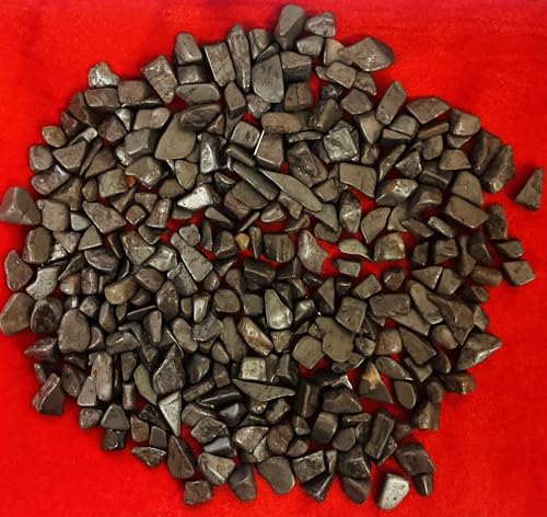 Indian Consigners Hematite Stone Chips – 100g Natural Polished Healing Crystals for Grounding, Stress Relief, Focus, Meditation & Home Décor
