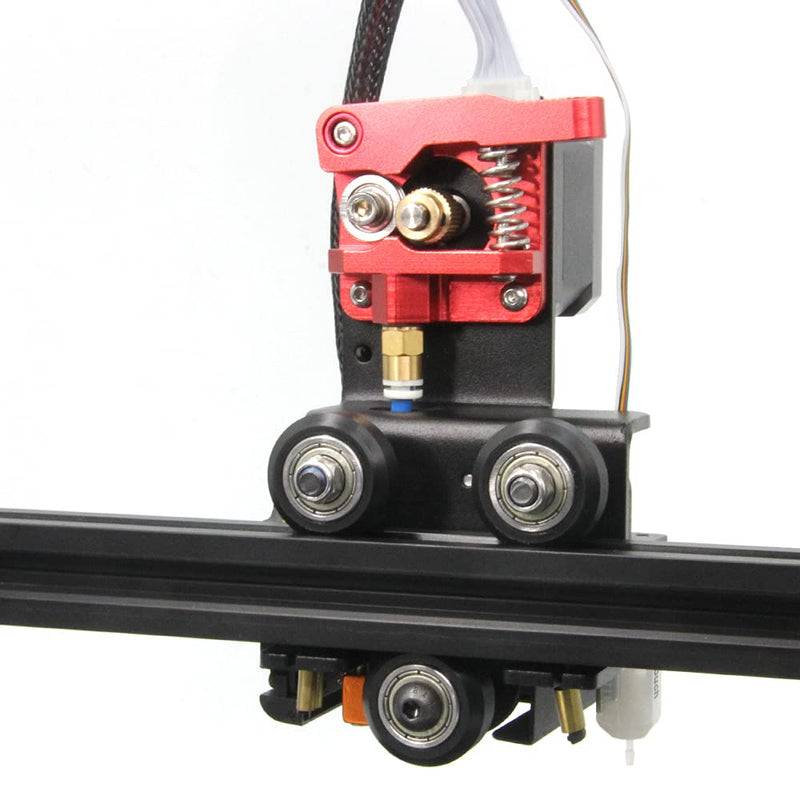 [Australia - AusPower] - Zeberoxyz Direct Drive Plate Extruder with Pulleys Support Kit with Stepper Motor Easy Print Flexible Filaments for Ender-3 Ender 3 Pro CR-10 CR-10S Adapter Plate(Extruder Support Kit with Motor) extruder bracket kit with motor 