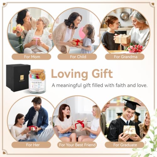 Bible Verse Jar, Christian Religious Gifts for Women Mom Teen Girls Friends