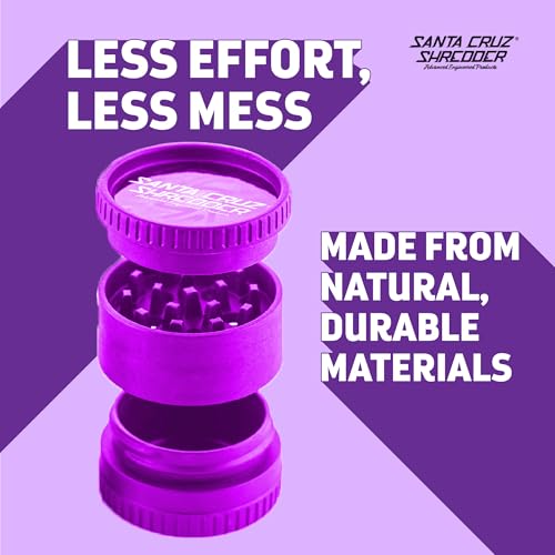 Santa Cruz Shredder Herb and Spice Grinder Made in USA (Purple) Purple