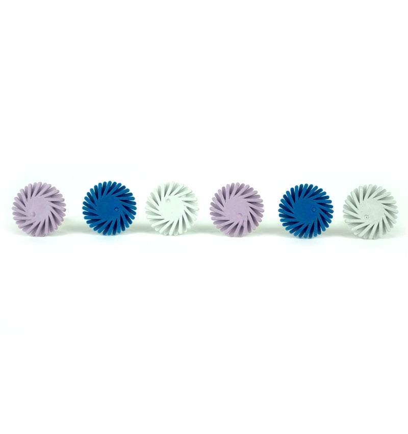 [Australia - AusPower] - Dental Composite Resin Polishing Disc Polishe Wheels Brush Rubber Disc Kit Spiral Tooth Polisher Diamond System 6PCS 