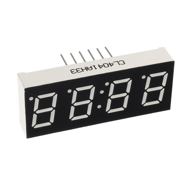 [Australia - AusPower] - uxcell Common Cathode 12 Pin 4 Bit 7 Segment Display 1.57 x 0.63 x 0.28 Inch 0.4" Red LED Display Digital Tube 5pcs 