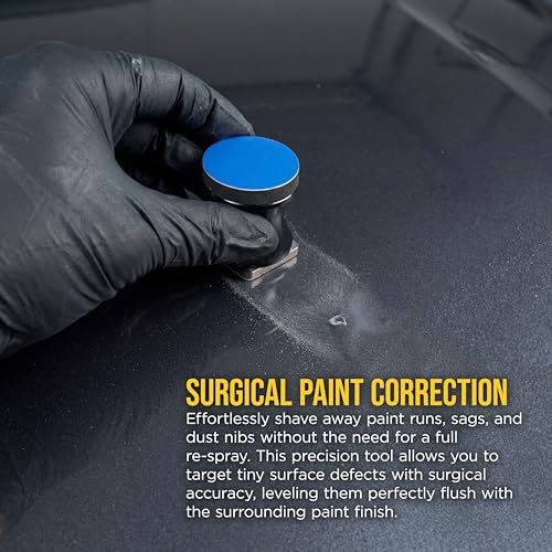 Dura-Gold tungsten denibbing blade file tool with magnetic holder for surface finishing