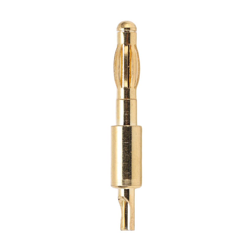 [Australia - AusPower] - Banana Plug 4mm Male Solder Type Gold Plated Connector 10pcs for DIY Electrical Testing 