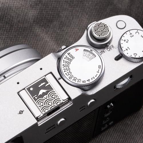 Cloud Pattern Hot Shoe Cover Shutter Button for Fujifilm XT50 X100VI YH Hot Shoe Cover and Botton