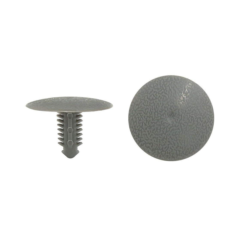 [Australia - AusPower] - 40Pcs Plastic Clips Fastener Retainer Push Type Interior Rivets Gray 7mm 