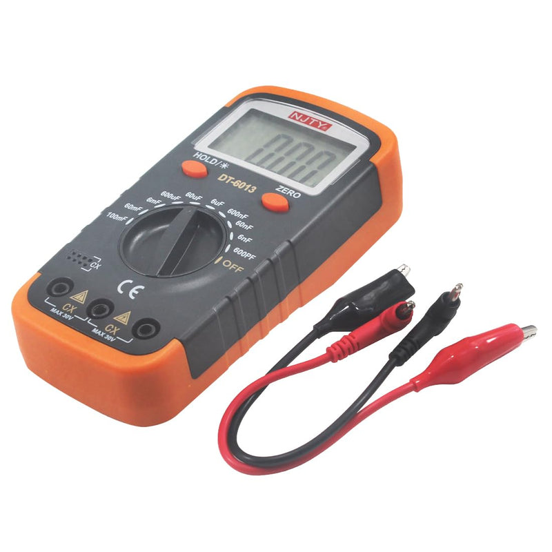 [Australia - AusPower] - DT6013 Digital Capacitor Meter, 6000 Counts Capacitance Tester Large LCD Screen Display Capacitance Meter 0.1pF - 6000uF 