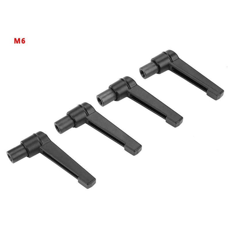 [Australia - AusPower] - FTVOGUE 4PCS Thread Adjustable Handle Metal Machine Knobs Adjustable Fixing Handle M4/5/6/8/10/12 Female Thread(M6) 