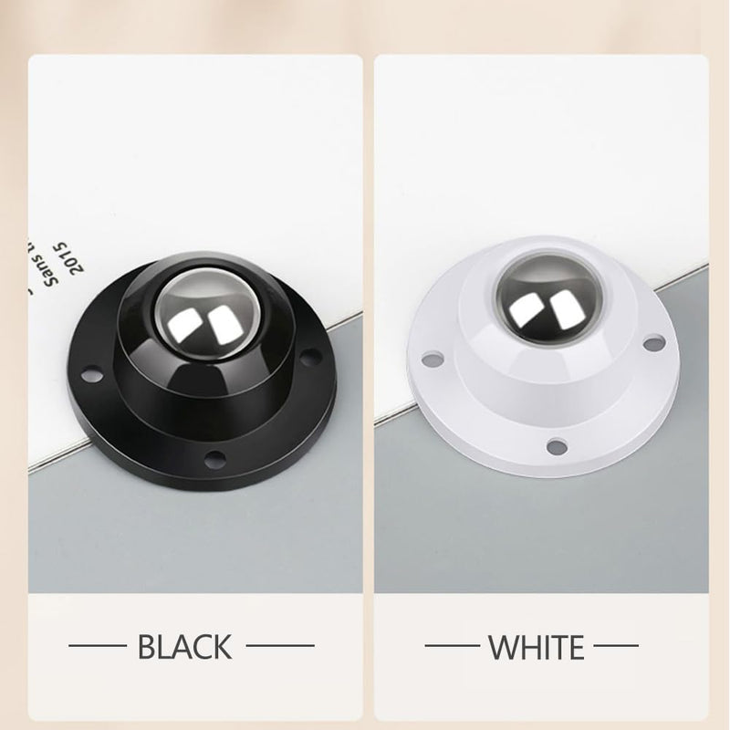 [Australia - AusPower] - Self Adhesive Caster Wheels for Furniture,Storage Box,Trash Can,PC Stainless Steel Universal Pulley 360 Degree Rotating Adhesive Caster Wheels 1 Inch Low Profile Swivel Wheels Black 4 Pack Black?1 inch? 4.0 