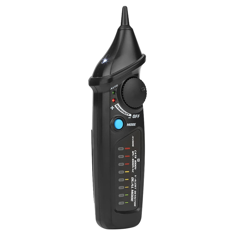 [Australia - AusPower] - Voltage Pen, AVD06 AC12-1000V Smart Non Voltage Detector Electric Testing Detector Dual Mode Check Electroscope Induction, Voltage Testers 