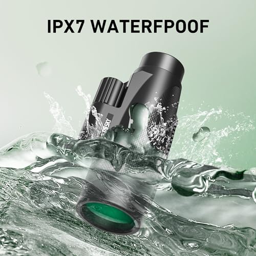 Gosky 15x52 High Powered Monocular Telescope for Adults with Tripod Black