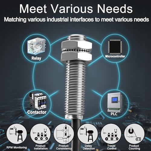 Heschen PR08-1.5DO Inductive Proximity Sensor Cylindrical Type DC 12-24V 2-Wire NO (Normal Open) CE