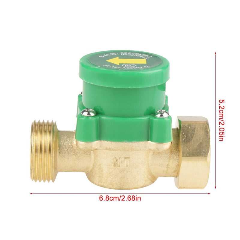 [Australia - AusPower] - Water Flow Switch, AC 220V G3/4"-3/4" Thread Water Pump Flow Sensor Electronic Pressure Automatic Control Switch 