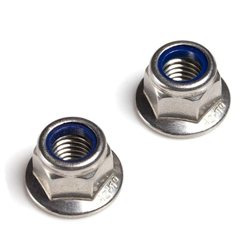 [Australia - AusPower] - FullerKreg (Pack of 20) M6 x 1.0 A2 Stainless Steel DIN 6926 Hex Flange Nylon Insert Lock Nuts, 18-8 Stainless Steel 304, Bright Finish M6 20PCS 