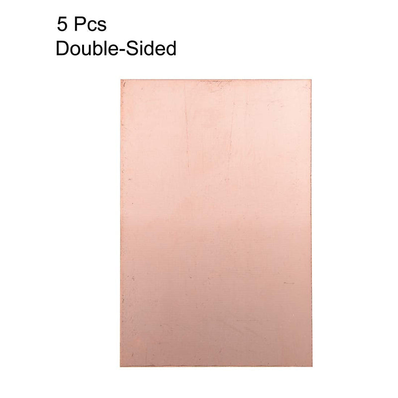[Australia - AusPower] - uxcell Double-Sided Copper Clad Laminate PCB Circuit Board, FR4 180x120mm 7.09x4.72 inch, 1.5mm Thickness DIY Prototyping PCB Board, Name Board, 5pcs 180mmx120mmx1.5mm 