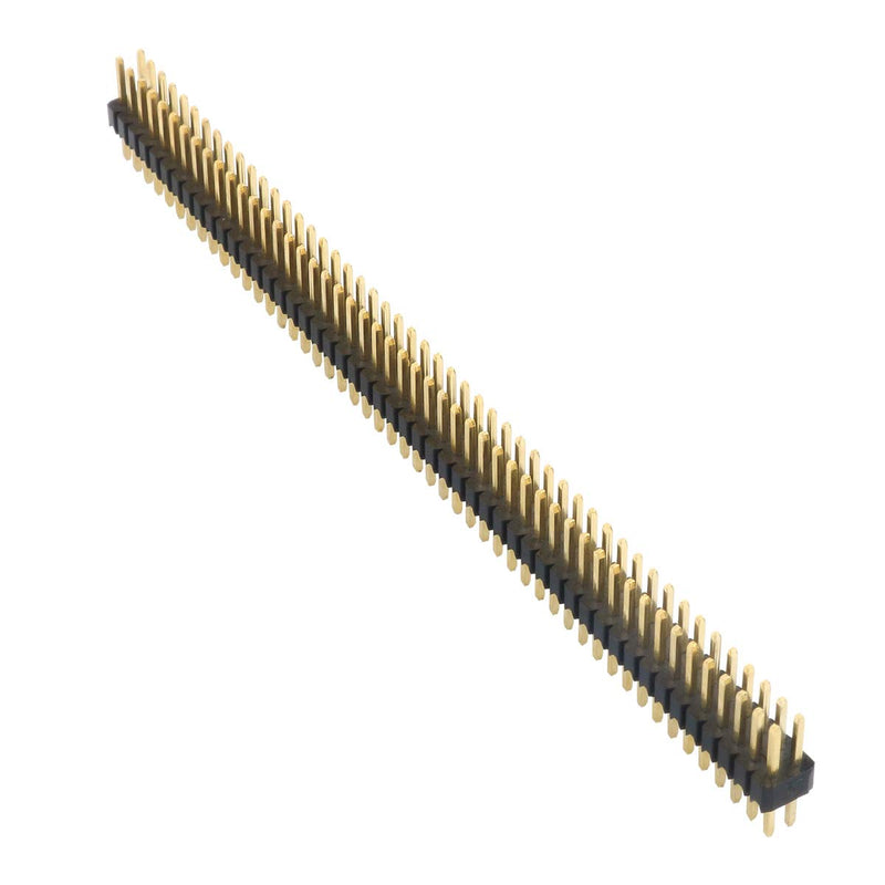 [Australia - AusPower] - 15pcs 50 Way Double Row Straight Pin Male Header Strip 1.27mm Pitch 