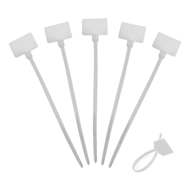 1000 Pcs Write on Tags Wire Zip Ties Cable Mark Tags Nylon Power Marking Label (1000pcs) 1000Pcs