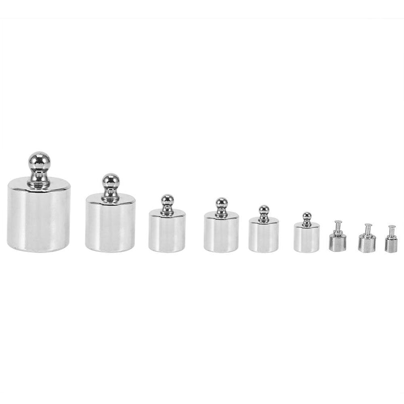 Stainless Steel Calibration Weight Set, 17-Piece Precision Calibration Weights Set from 10mg to 100g, with Tweezers, Total Weight 211.1g, Ideal for