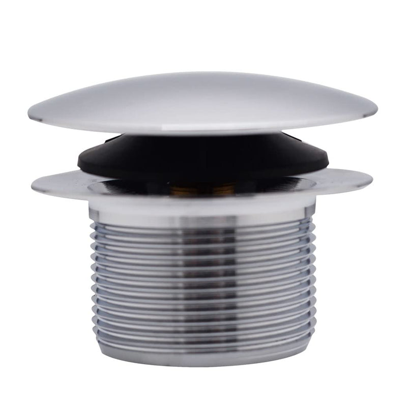 Westbrass D398R-26 1-1/2" NPSM Coarse Thread Mushroom Tip-Toe Bathtub Drain Stopper, Polished Chrome 1-Pack