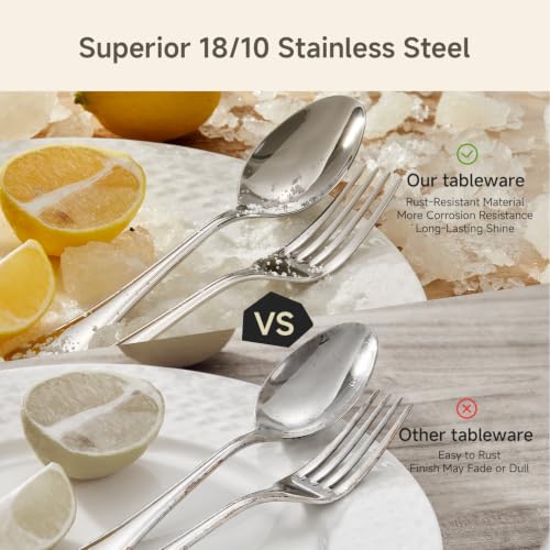 KINGSTONE 24-Piece 7.11-Inch Salad Forks Set, 18/10 Stainless Steel