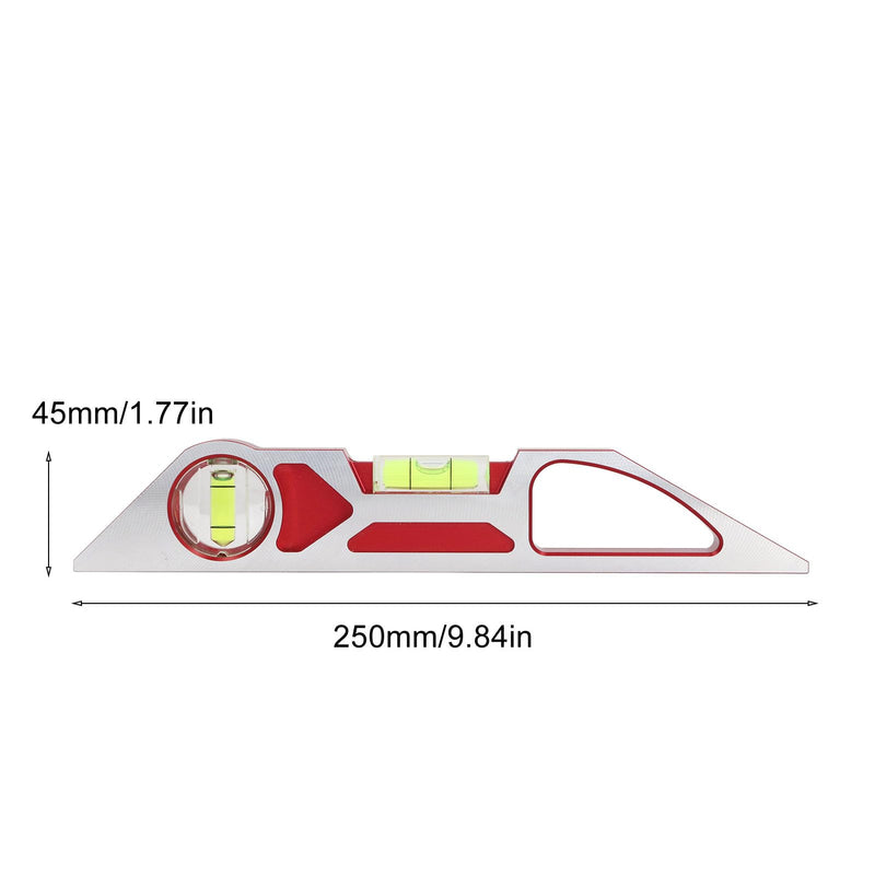 [Australia - AusPower] - Torpedo Level, 90 180 Degree Bubble Level, Construction Levelers, High Precise Leveling Tool, Aluminum Alloy Woodworking Angle Ruler 