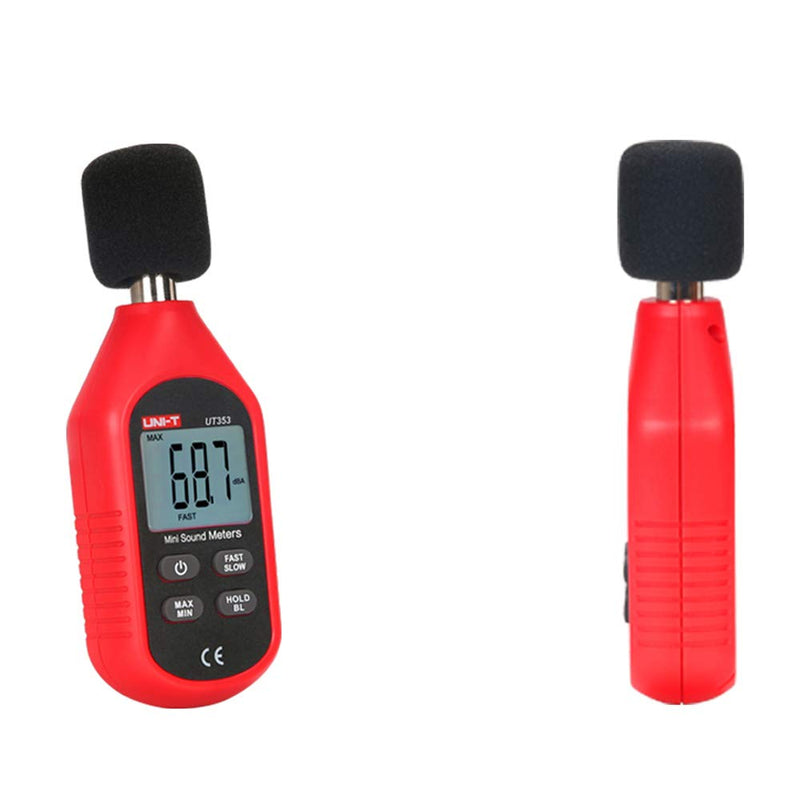 [Australia - AusPower] - UNI-T UT353BT Decibel Meter, Sound Level Meter Range 30-130 dB Accuracy 1.5dB Noise Meter with Large LCD Screen Display, MAX/MIN, Data Hold, Use for Home, Noisy Neighbor, Factory 