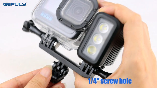 GEPULY Underwater Light Dive Light for GoPro DJI Insta360 Action Cameras