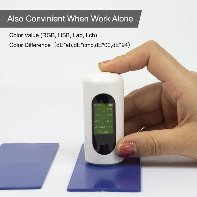 [Australia - AusPower] - Color Sensor Colorimeter, Supporting Stand-alone and APP, Measuring Lab, RGB, HEX Values 