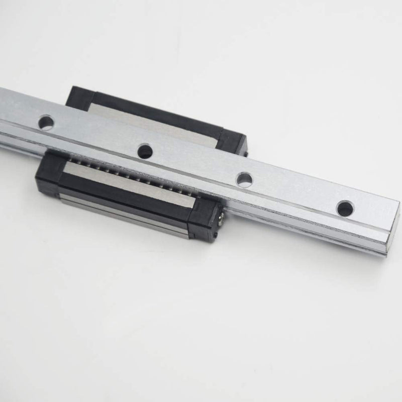 Iverntech MGN12 330mm Linear Rail Guide with MGN12H Carriage Block for Ender 3, Corexy, Tronxy, Delta Kossel 3D Printers Upgrades and CNC Machine Black