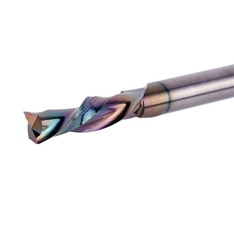 [Australia - AusPower] - SpeTool 1/4 Inch Shank Downcut Spiral Router Bit 1/4 Inch Cutting Diameter 1 inch Cutting Length with Extra Long Life Coating CNC Router Bits End Mill for Woodwork Mortise Slot 1/4" Dia - 1" CL -1/4" Shank DOWN CUT 