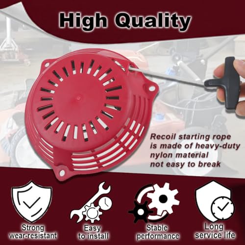 GCV160 Pull Starter for Honda GCV135 EN2000 | GC135 GC160 Motor for Lawn Mower Pressure Washer Generator Parts for 5.5HP Horizontal Vertical Motor