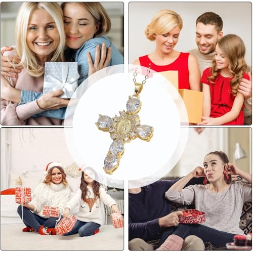 Virgin Mary Necklace Female Jewelry Presents White