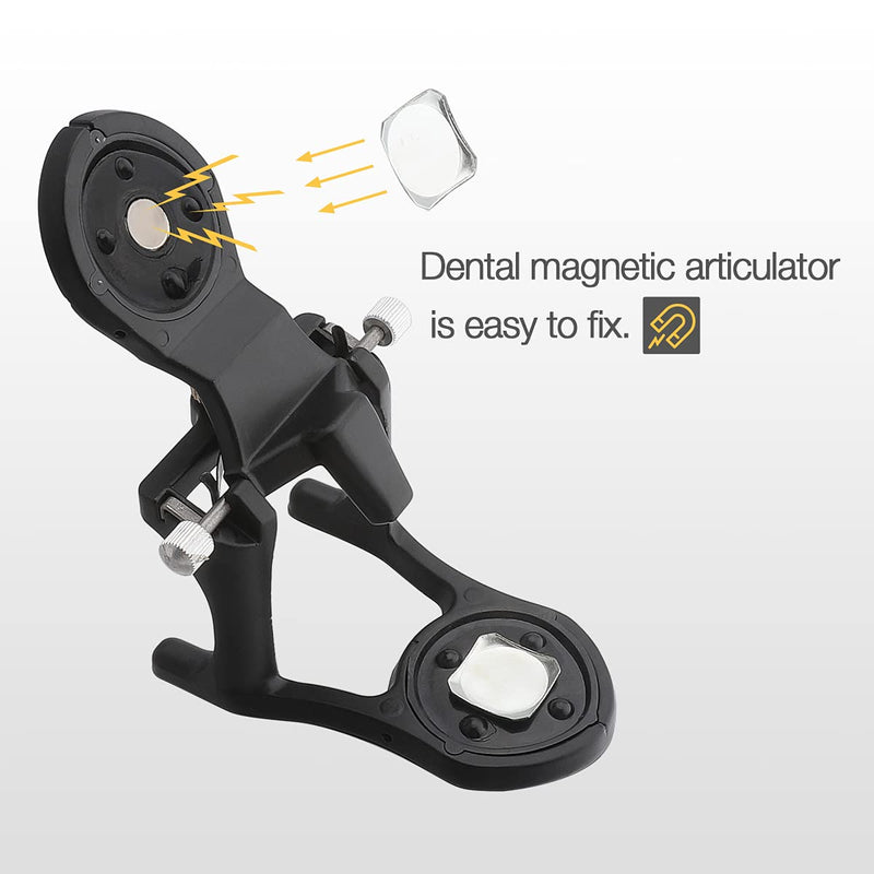 [Australia - AusPower] - Dental Small Magnetic Articulator, Adjustable Denture Articulator Dental Lab Instruments 
