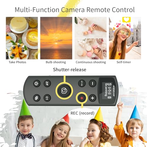 Remote Control for Sony Camera,USB-C Rechargeable Wireless Shutter Release Black Display Remote Control for Sony