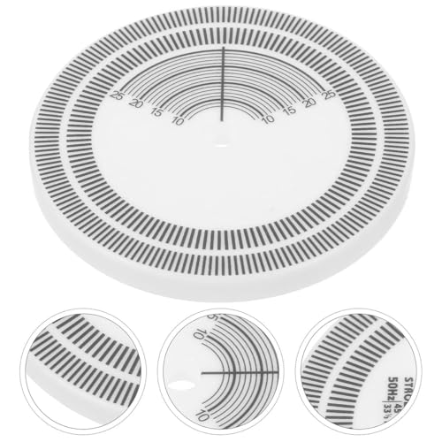 Alnicov Phonograph Needle Distance Ruler Tool - Durable Vinyl Records, Turntable Strobe, Disc Strobe, Speed Detection for Record Lovers