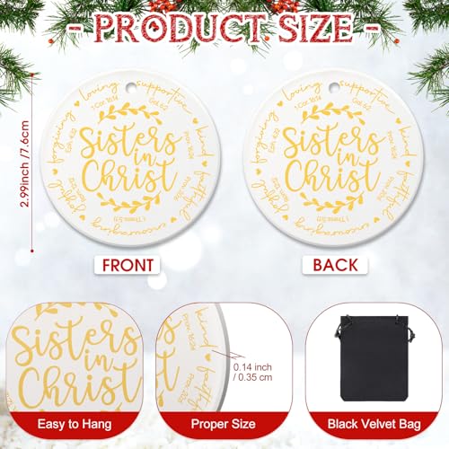 Syhood 5 Pcs 5 Pcs Sisters in Christ Ornaments, Christmas Hanging Gifts