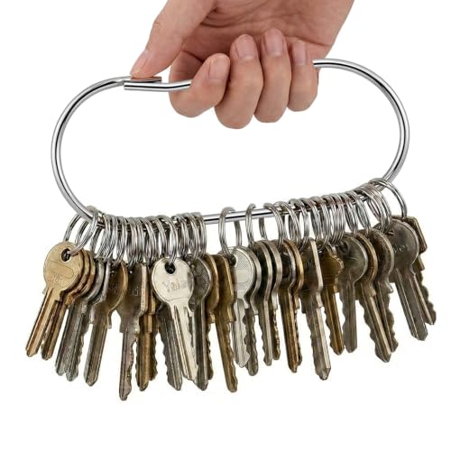 STARNOOK silver 8-piece wrench ring key organizer set for janitors and mechanics