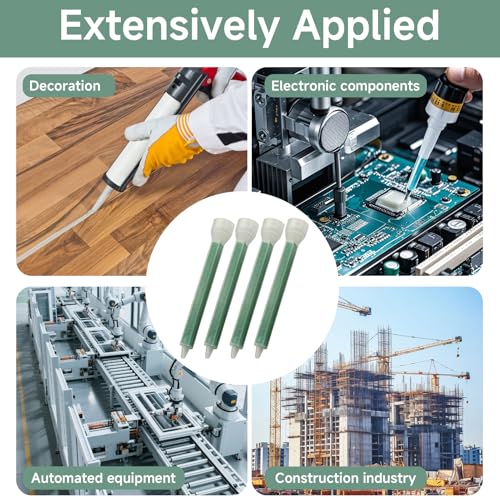 Nextpal 12-pack epoxy mixing nozzles with square static mixer tips for 1:1 and 2:1 adhesive cartridges