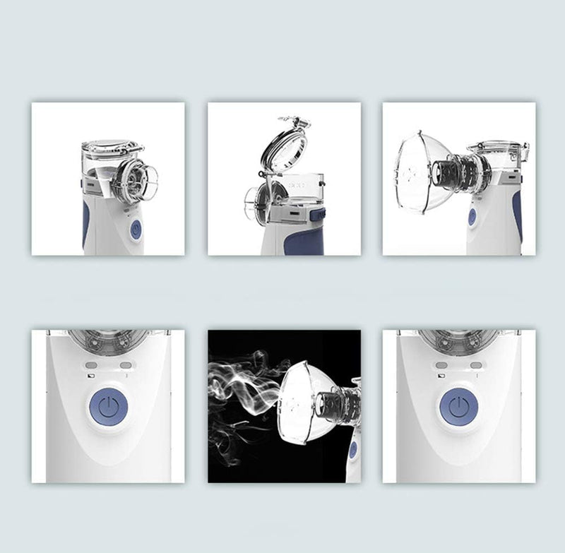[Australia - AusPower] - Cat Nebulizer Portable Nebulizer for Cat Handheld Mesh Nebulizer for Pets USB Operated for Home Office Use Friendly for Breathing Problems with Tubing Kit Mouthpiece and Masks… 