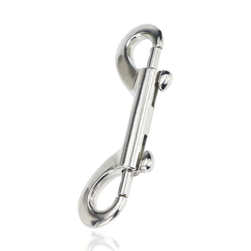 Metal Double Ended Bolt Snap Trigger Chain Diving Clips for Water Bucket Pet Feed Bucket Agricultural Equine Home Dog Leash Garage Use (3-1/2" (8cm), 20 Pack) 3-1/2" (8cm)
