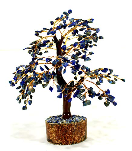 eSplanade Crystals Tree Healing Stones Seven Chakra Natural Healing Gemstone Bonsai Fortune Money Tree, Home Office Decor Spiritual Gift | Size 8-10 Inches