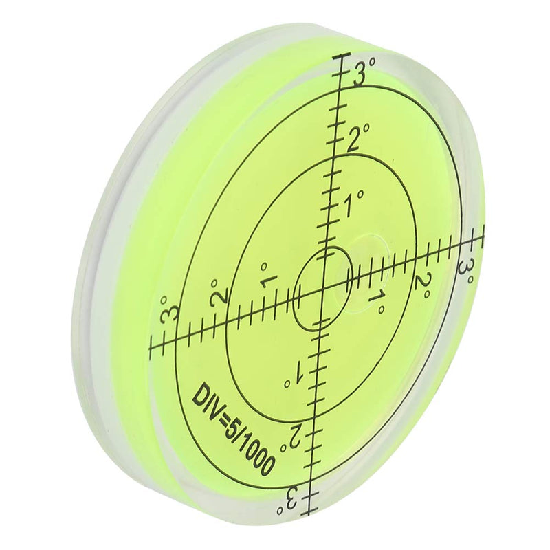 [Australia - AusPower] - Precision Bullseye Spirit Level, 60 mm, Round Level, Round Bullseye Spirit Level, Inclinometer, Horizontal Level, Surveying Instruments, Measuring Tool with Scale for the Balance of the Camera Flat 