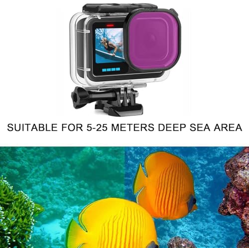 FitStill Waterproof Protective Case for Go Pro Hero 13/12/11/10/9 Black