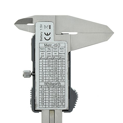 BURG-WÄCHTER Digital caliper with transport box, measuring accuracy 0.01 mm, RECISE PS 7215, gray / green Single